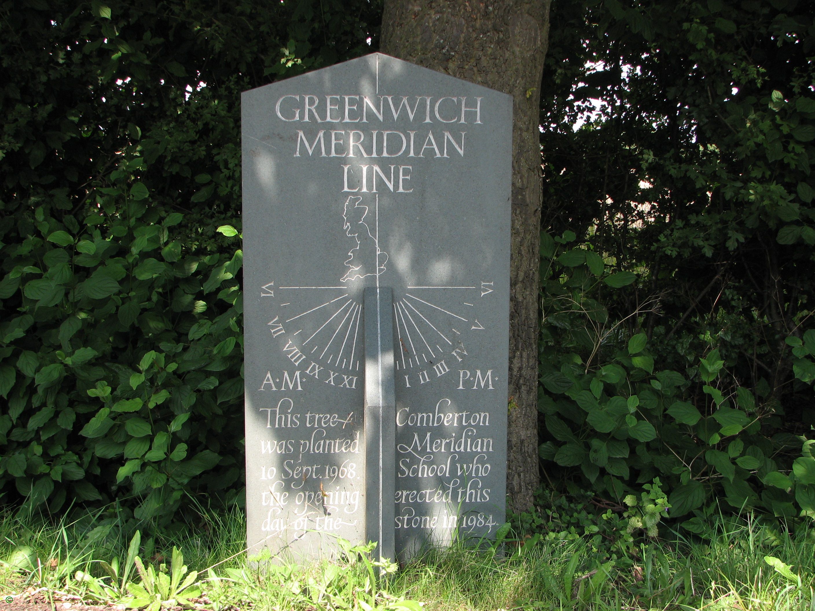 Greenwich Meridian Marker; England; Cambridgeshire; Toft